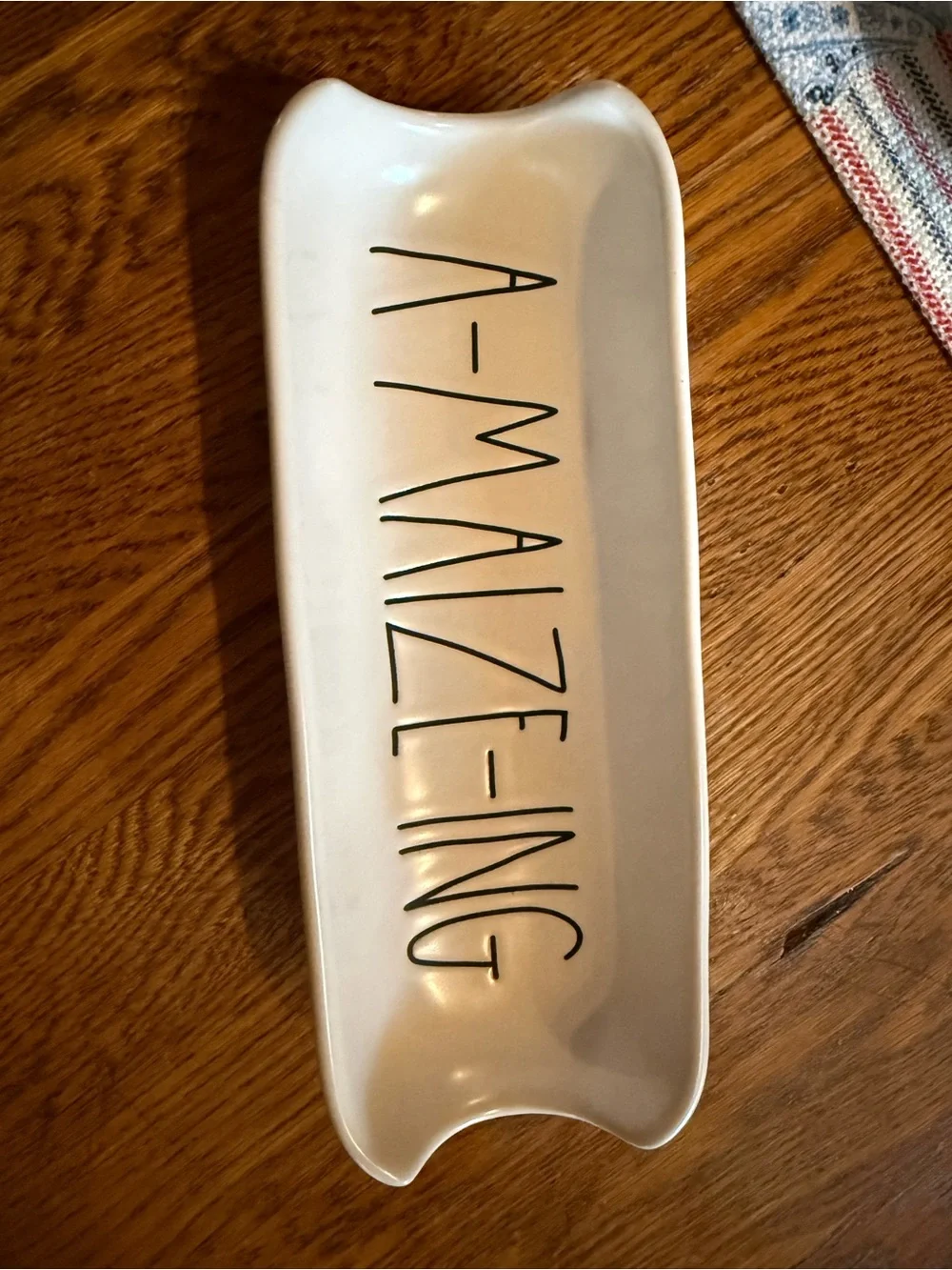 Rae Dunn Set of 4 White Corn Dishes